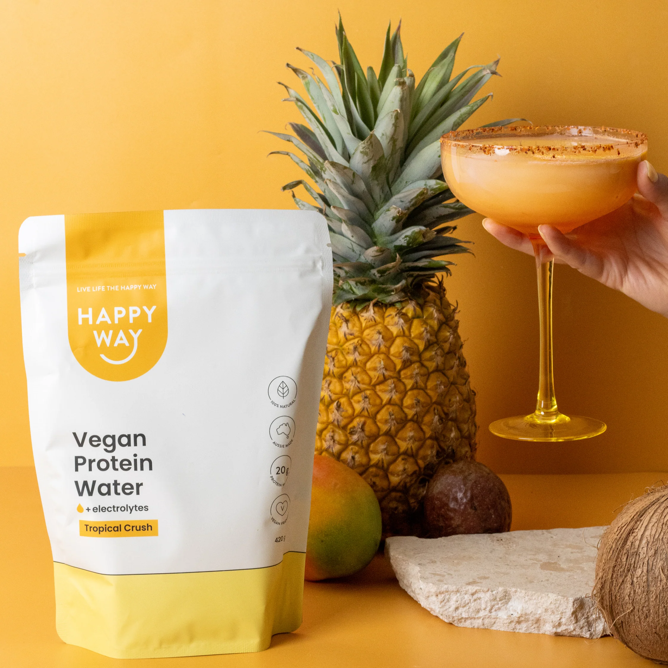 Vegan Protein Water Tropical Crush 420g